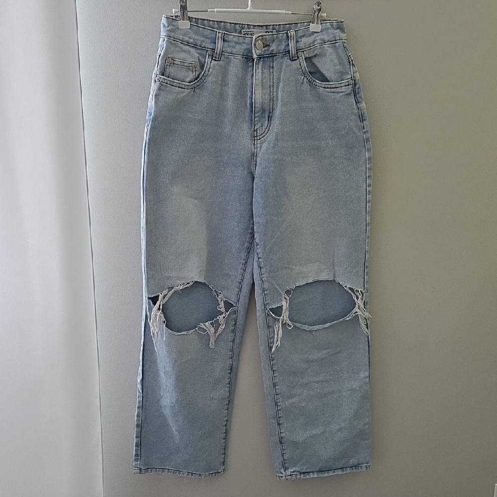 Refuge Light Blue Distressed Boyfriend Jeans